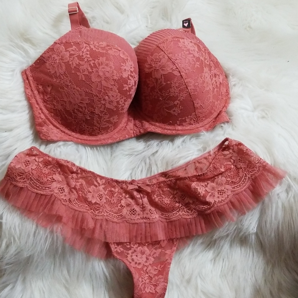 Dream Angels lined demi bra and panty